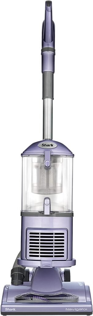 Shark NV352 Navigator Lift Away Upright Vacuum, Hepa Filter, Anti-Allergen Technology, Swivel Steering, Ideal for Carpet, Stairs, & Bare Floors, with Wide Upholstery & Crevice Tools, Lavender